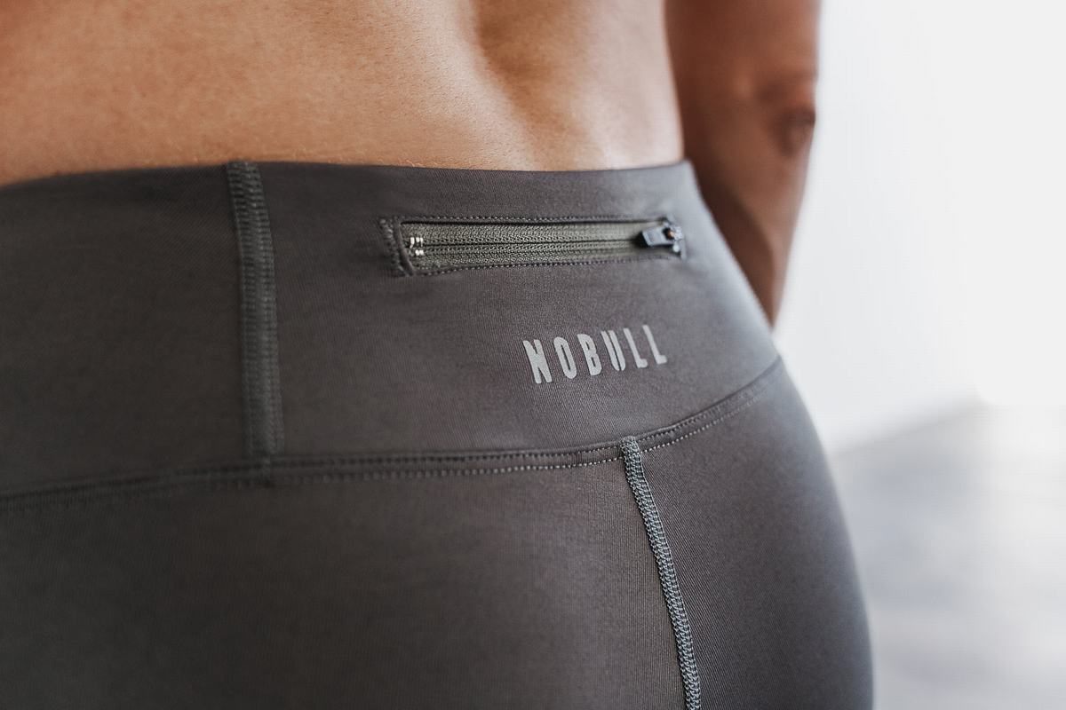 Nobull Pace Tight Hardloopbroek Dames Donkergrijs | 412790-PJV