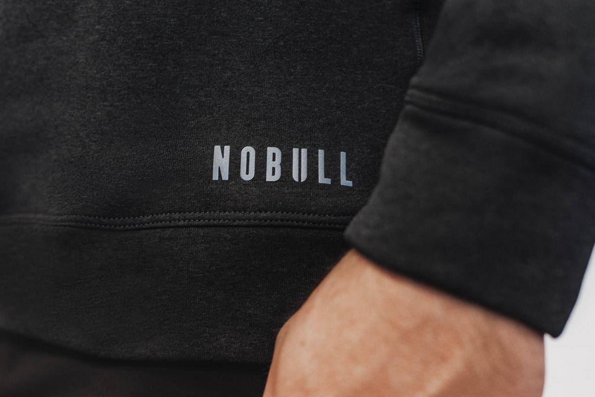 Nobull Performance Crew Sweatshirts Heren Diepgrijs | 648039-WCB