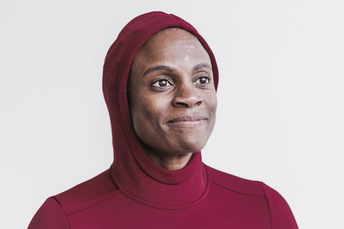 Nobull Performance Hoodie Dames Dieprood | 203971-LTD