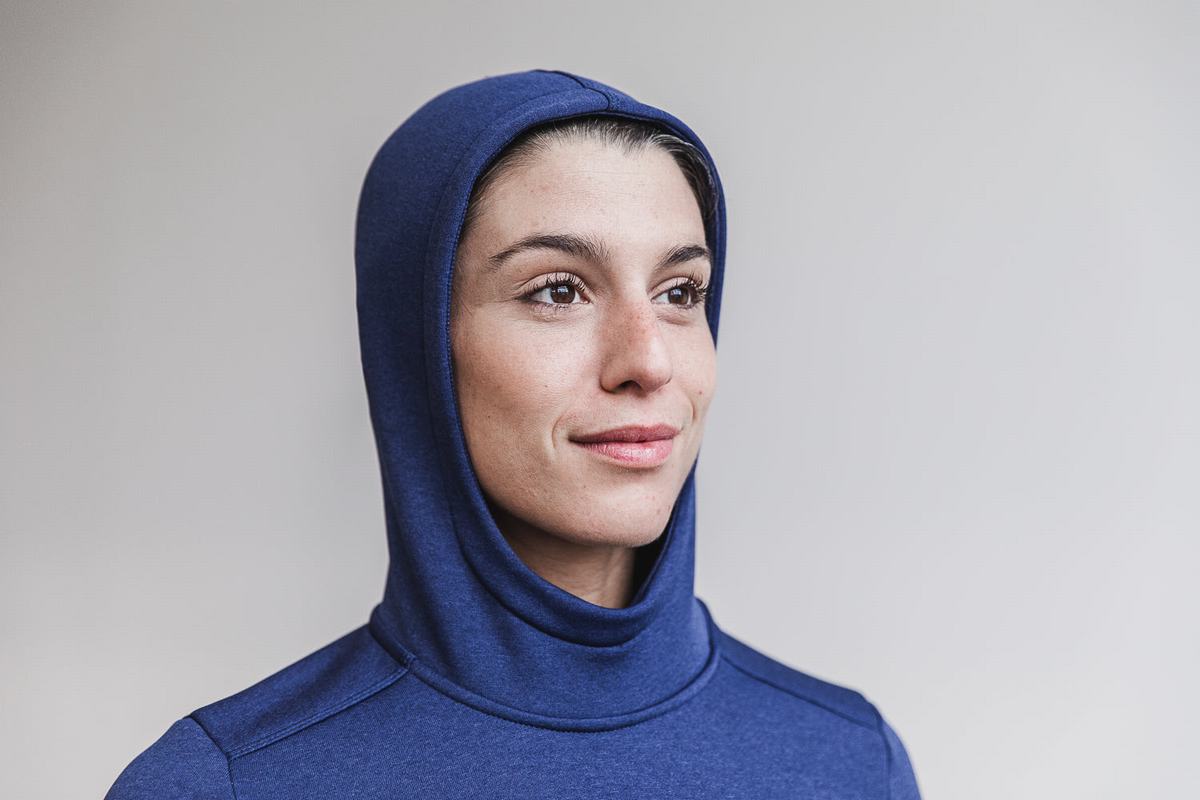 Nobull Performance Hoodie Dames Donkerblauw | 853269-MRP