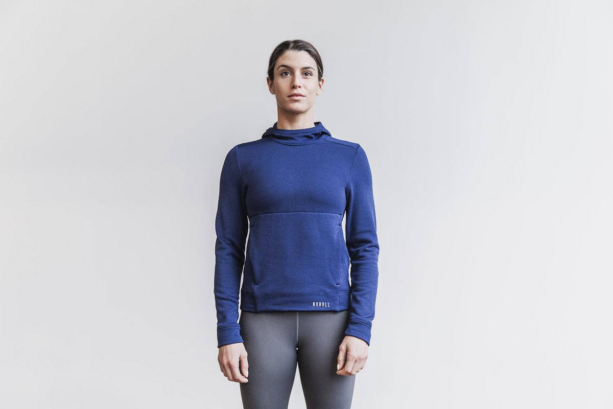 Nobull Performance Hoodie Dames Donkerblauw | 853269-MRP