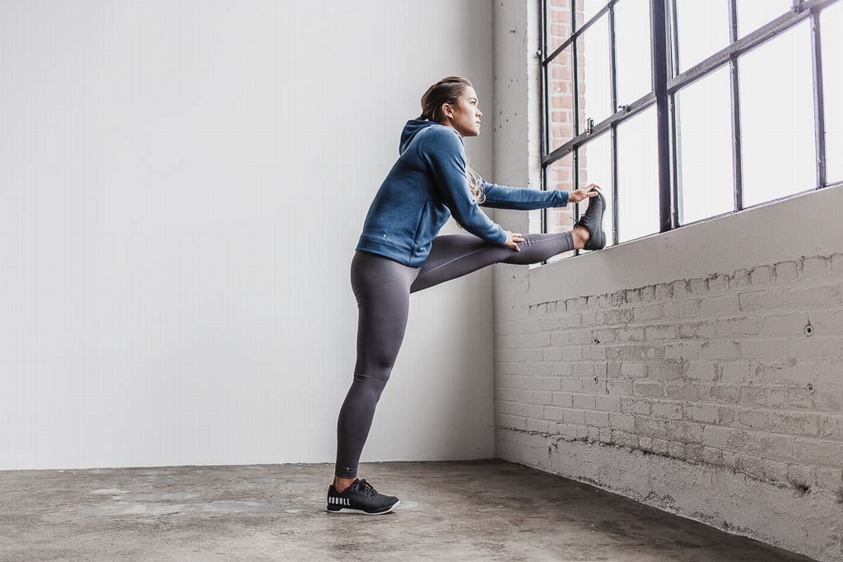 Nobull Performance Hoodie Dames Grijs Blauw | 814205-NYC