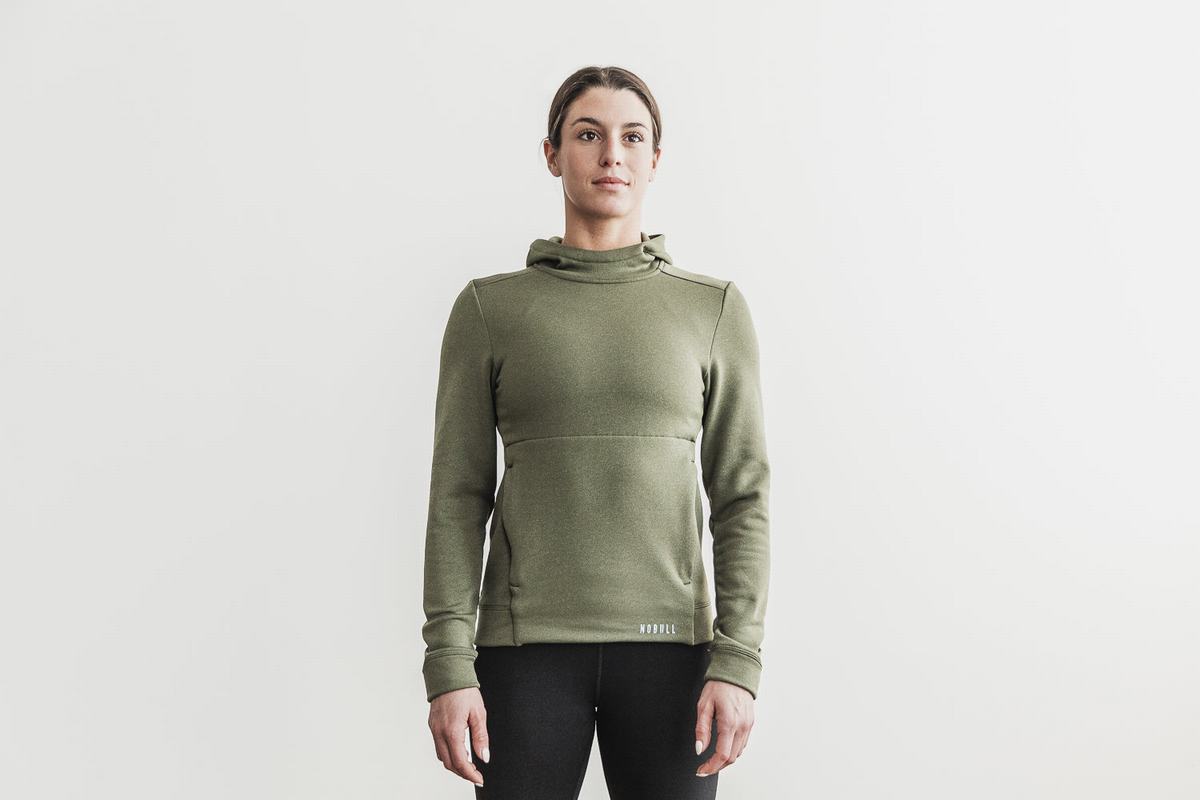 Nobull Performance Hoodie Dames Groen | 904675-YOJ
