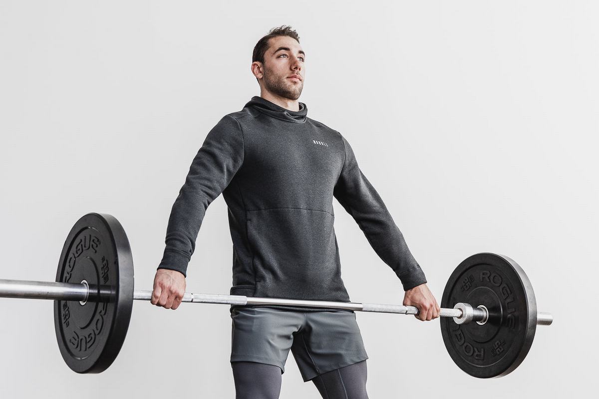 Nobull Performance Hoodie Heren Diepgrijs | 806749-DCB