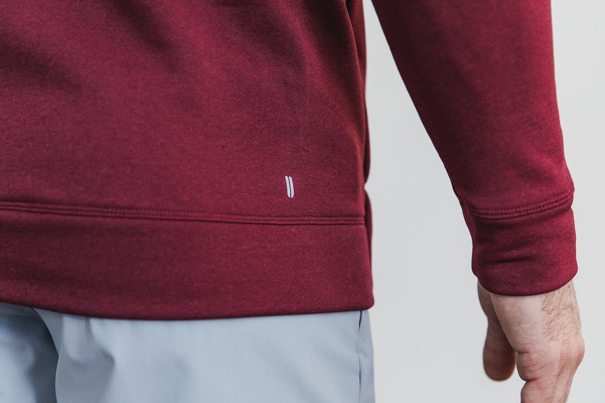 Nobull Performance Hoodie Heren Dieprood | 205716-DHO