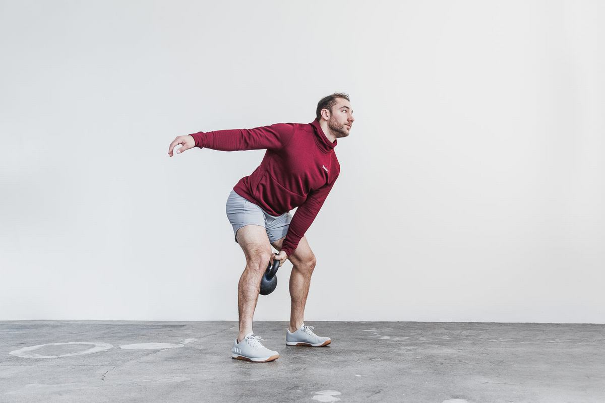 Nobull Performance Hoodie Heren Dieprood | 205716-DHO