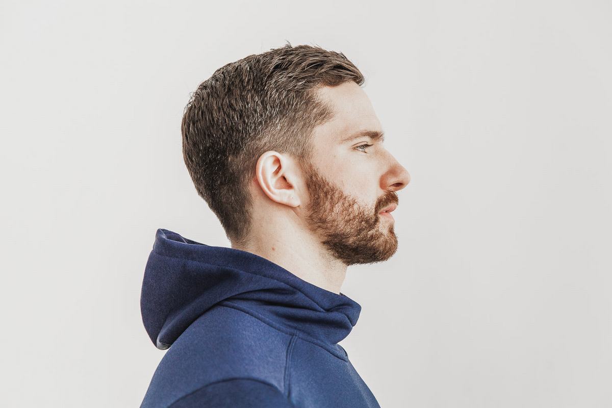 Nobull Performance Hoodie Heren Donkerblauw | 710546-PIR