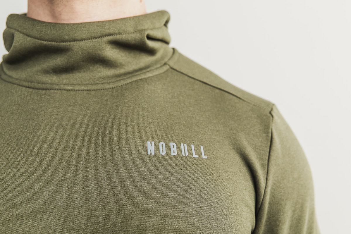Nobull Performance Hoodie Heren Groen | 506978-PJH