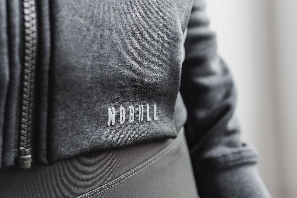 Nobull Performance Zip-up Hoodie Dames Dieprood | 481623-OMP
