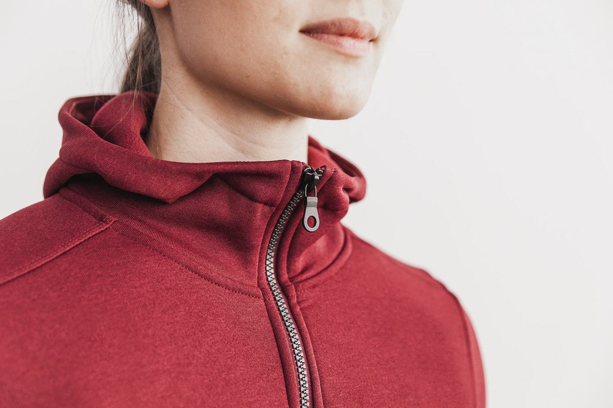 Nobull Performance Zip-up Hoodie Dames Grijs Blauw | 845293-RCJ
