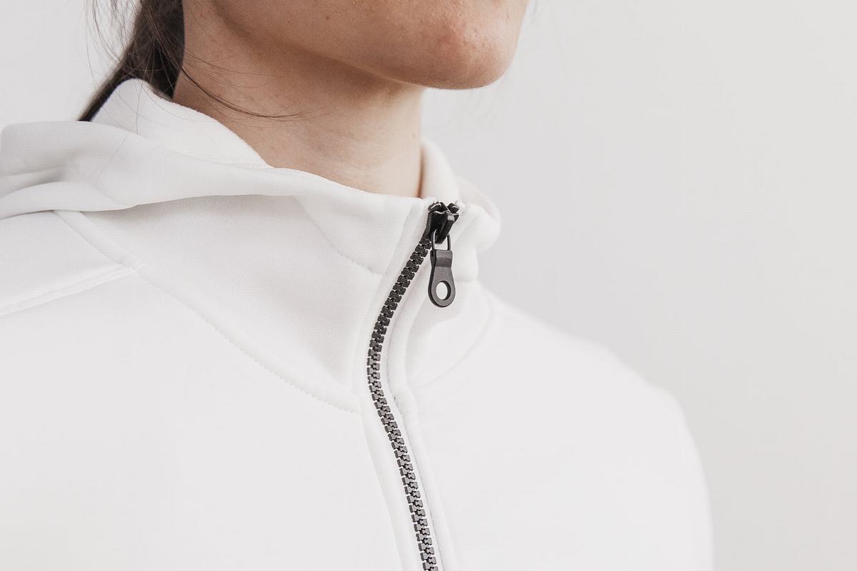 Nobull Performance Zip-up Hoodie Dames Koffie | 703516-HIT