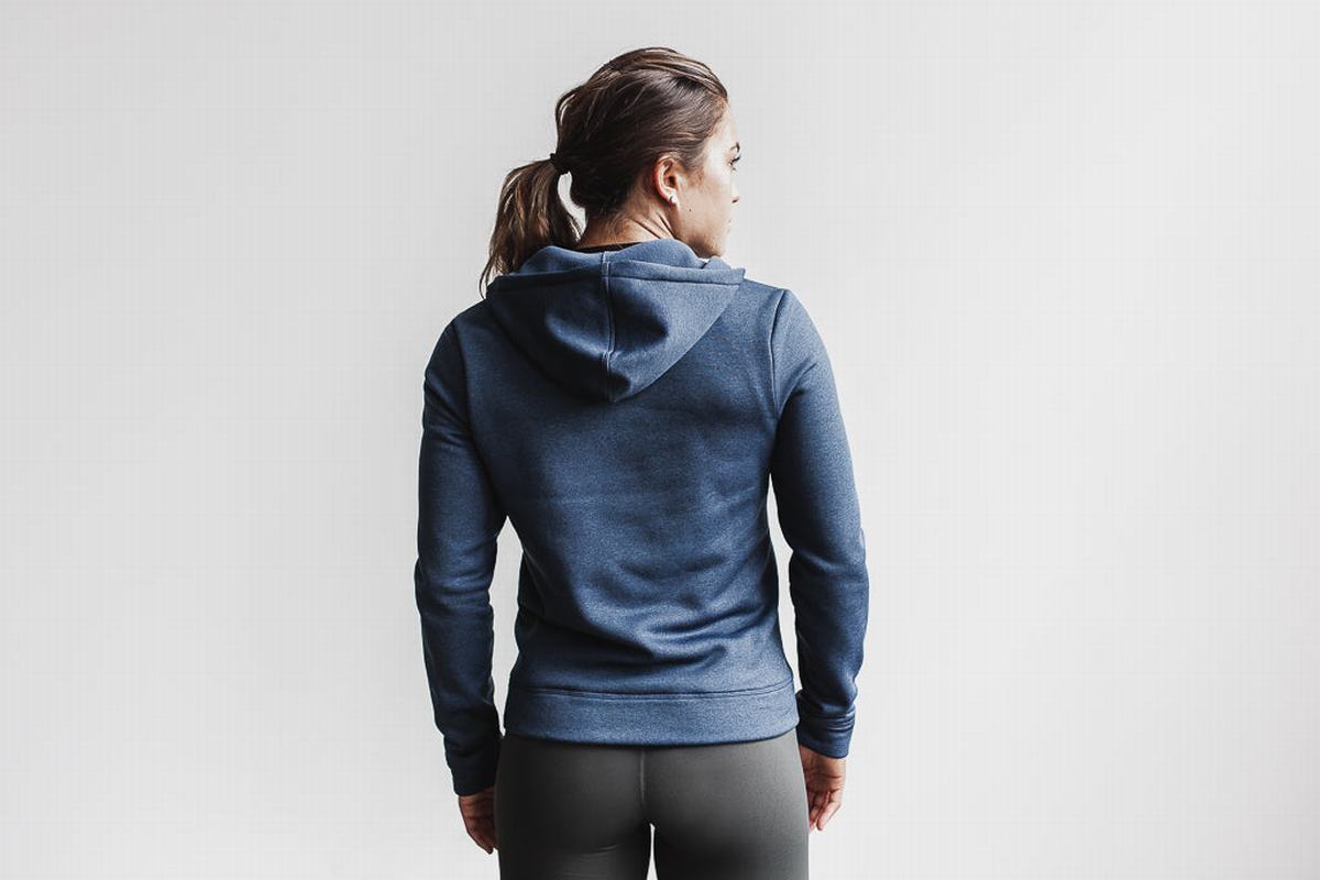 Nobull Performance Zip-up Hoodie Dames Wit | 962837-EKP