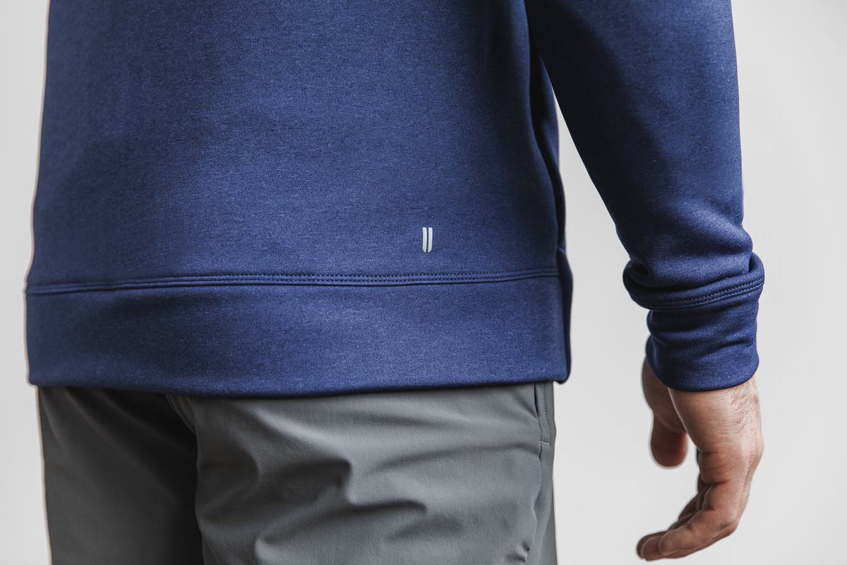 Nobull Performance Zip-up Hoodie Heren Donkerblauw | 845032-BKL