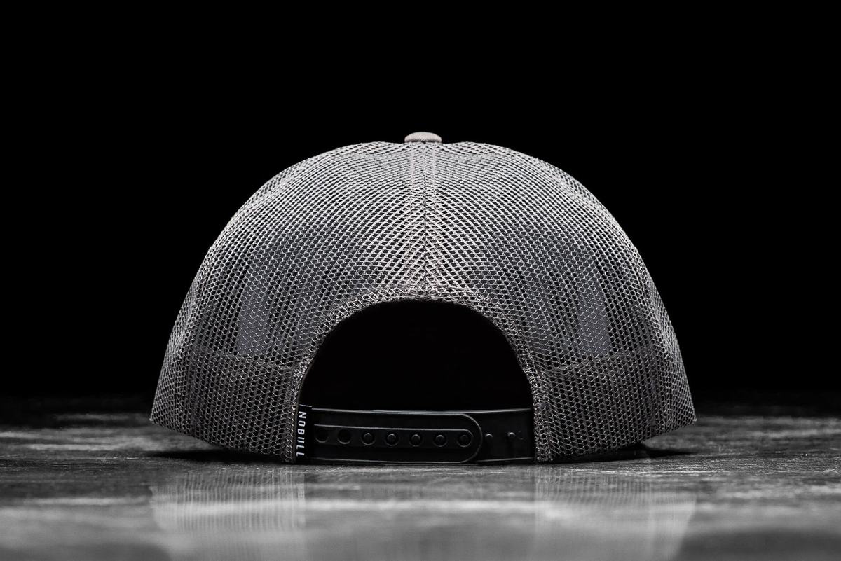 Nobull Platte-Brim Trucker Hoeden Dames Donkergrijs | 453679-VHK