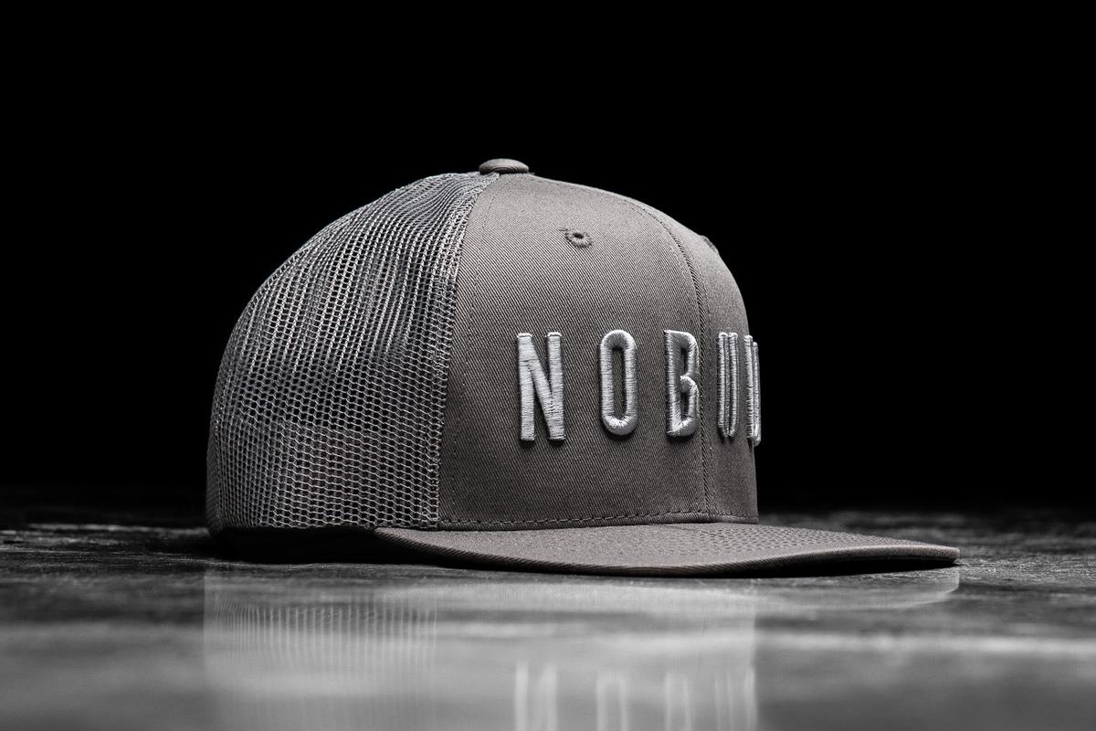 Nobull Platte-Brim Trucker Hoeden Dames Donkergrijs | 453679-VHK