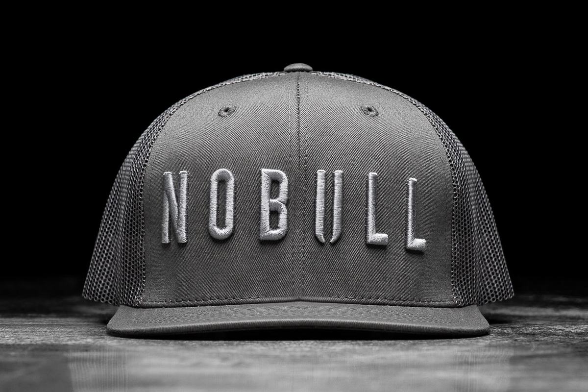 Nobull Platte-Brim Trucker Hoeden Dames Donkergrijs | 453679-VHK