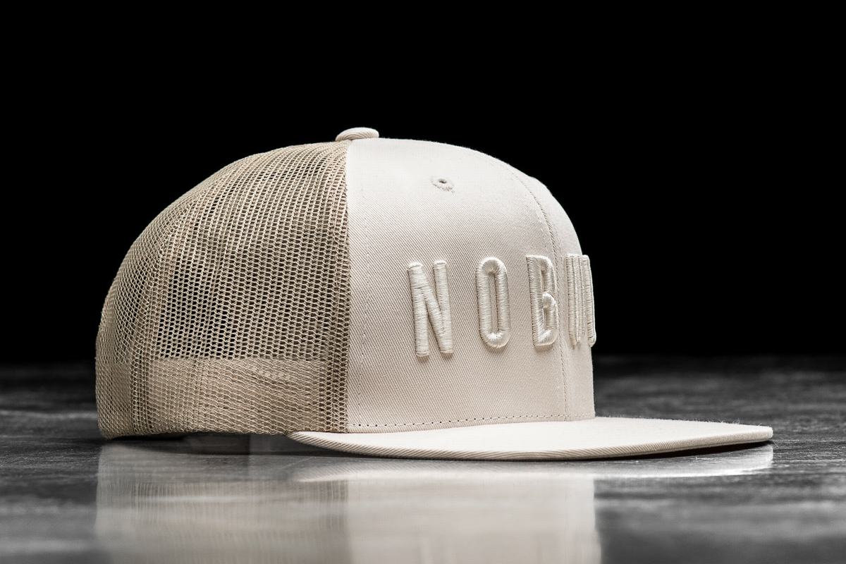 Nobull Platte-Brim Trucker Hoeden Heren Bruin | 803956-SWR