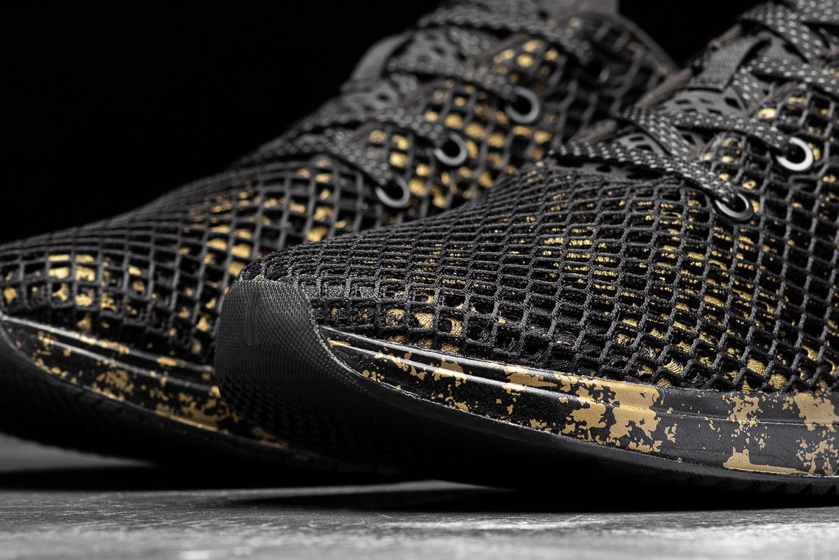 Nobull Pride Mesh Runner Loopschoenen Heren Goud Zwart | 791368-OKU