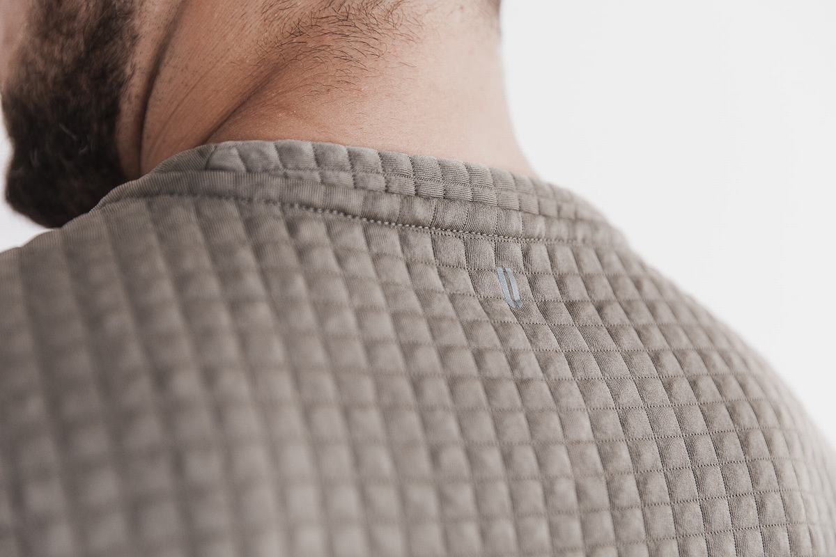 Nobull Quilted Crew Pullover Heren Lichtbruin | 517036-BMT