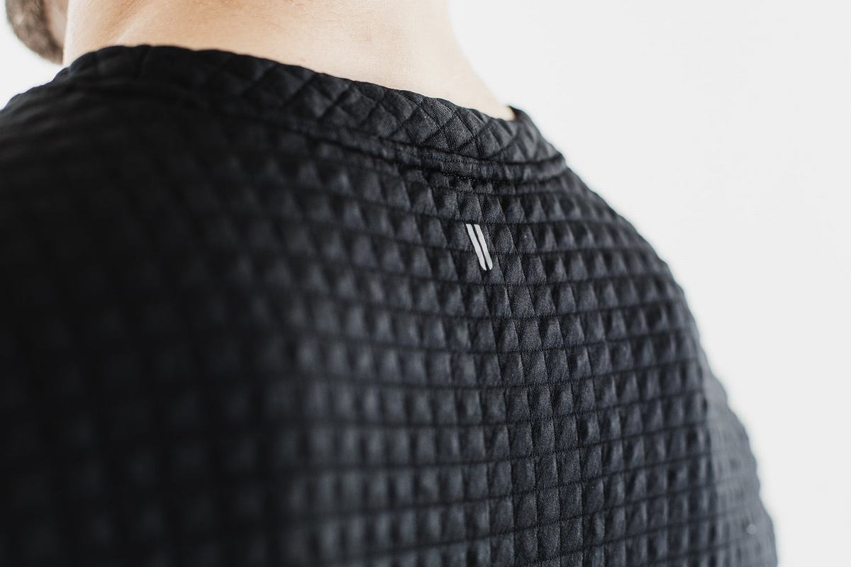 Nobull Quilted Crew Pullover Heren Zwart | 419650-DTO