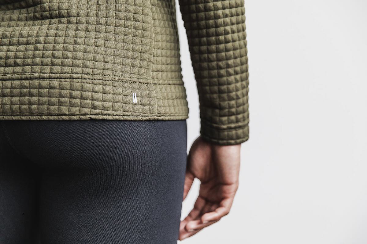 Nobull Quilted Zip-up Jassen Dames Groen | 248951-IFO