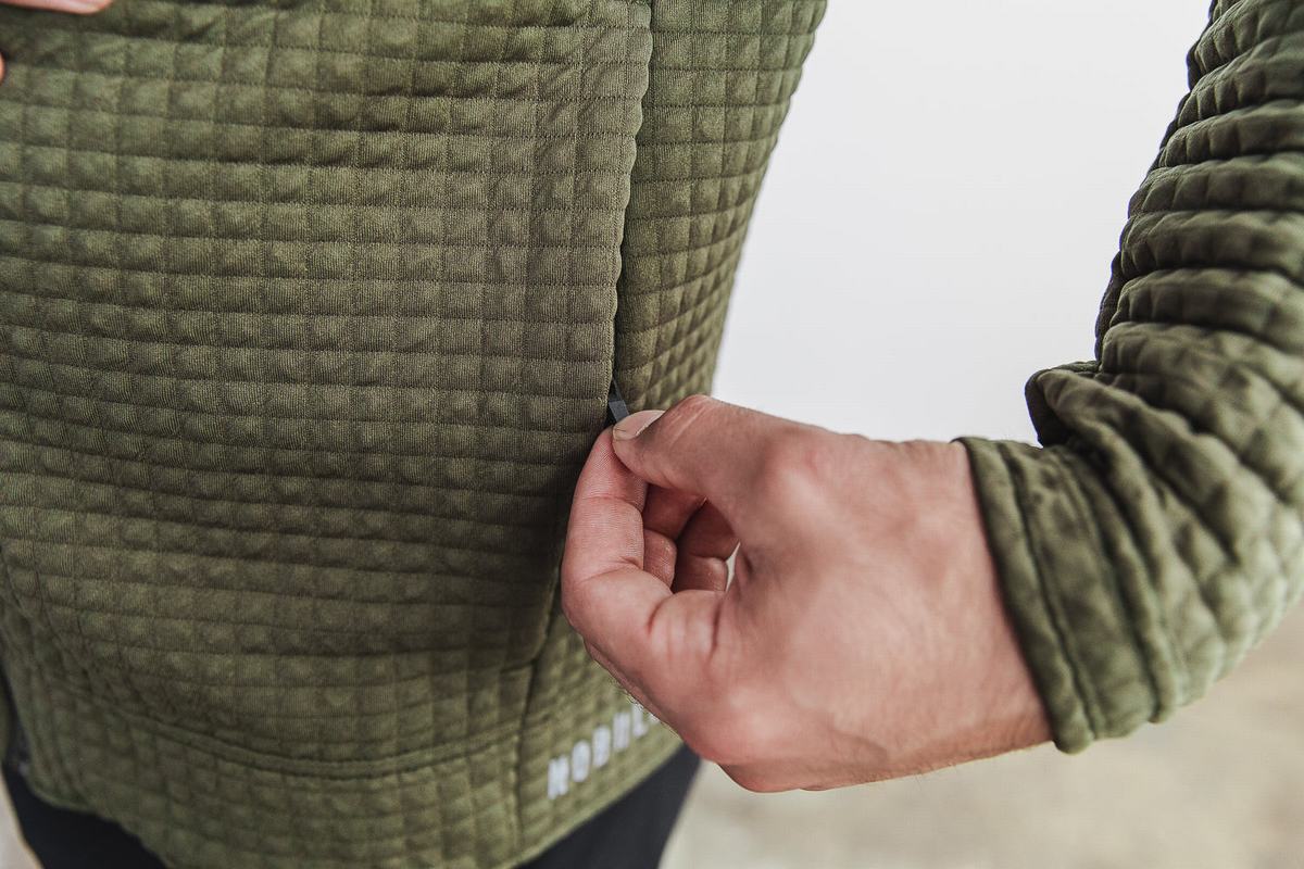 Nobull Quilted Zip-up Jassen Heren Groen | 098576-LXD