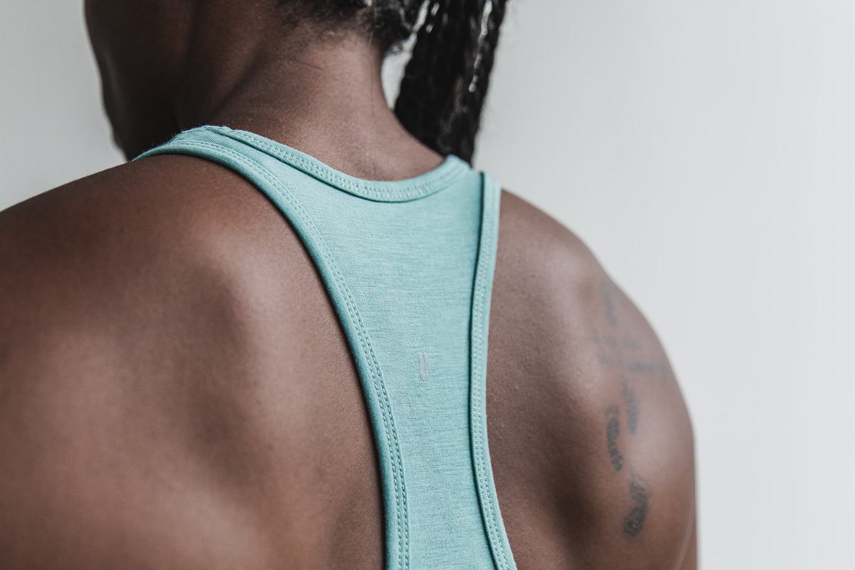 Nobull Racerback Tank Tanktop Dames Blauw | 659841-OZU