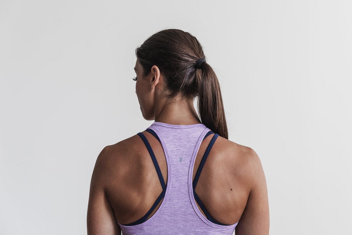 Nobull Racerback Tank Tanktop Dames Paars | 590743-YTX