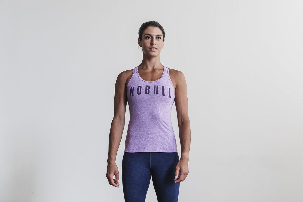 Nobull Racerback Tank Tanktop Dames Paars | 590743-YTX