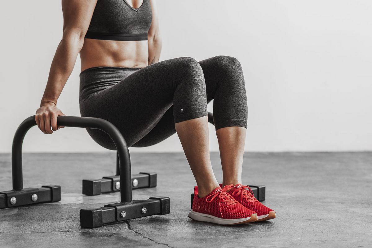 Nobull Racing Mesh Runner Loopschoenen Dames Rood | 978425-WSM