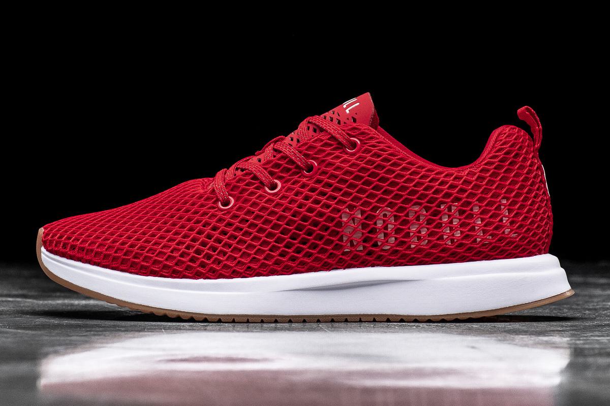 Nobull Racing Mesh Runner Loopschoenen Dames Rood | 978425-WSM