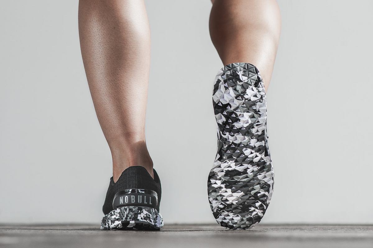 Nobull Ripstop Runner Loopschoenen Dames Zwart Grijs | 125849-RTQ