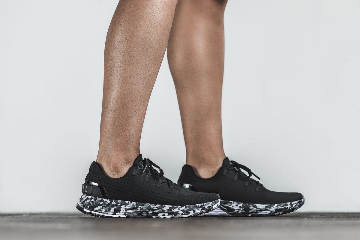 Nobull Ripstop Runner Loopschoenen Dames Zwart Grijs | 125849-RTQ