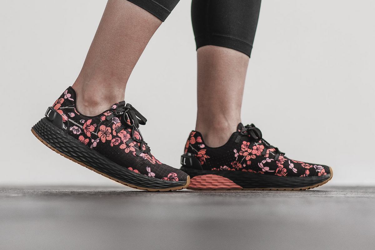 Nobull Ripstop Runner Loopschoenen Dames Zwart Roze | 236915-HGU