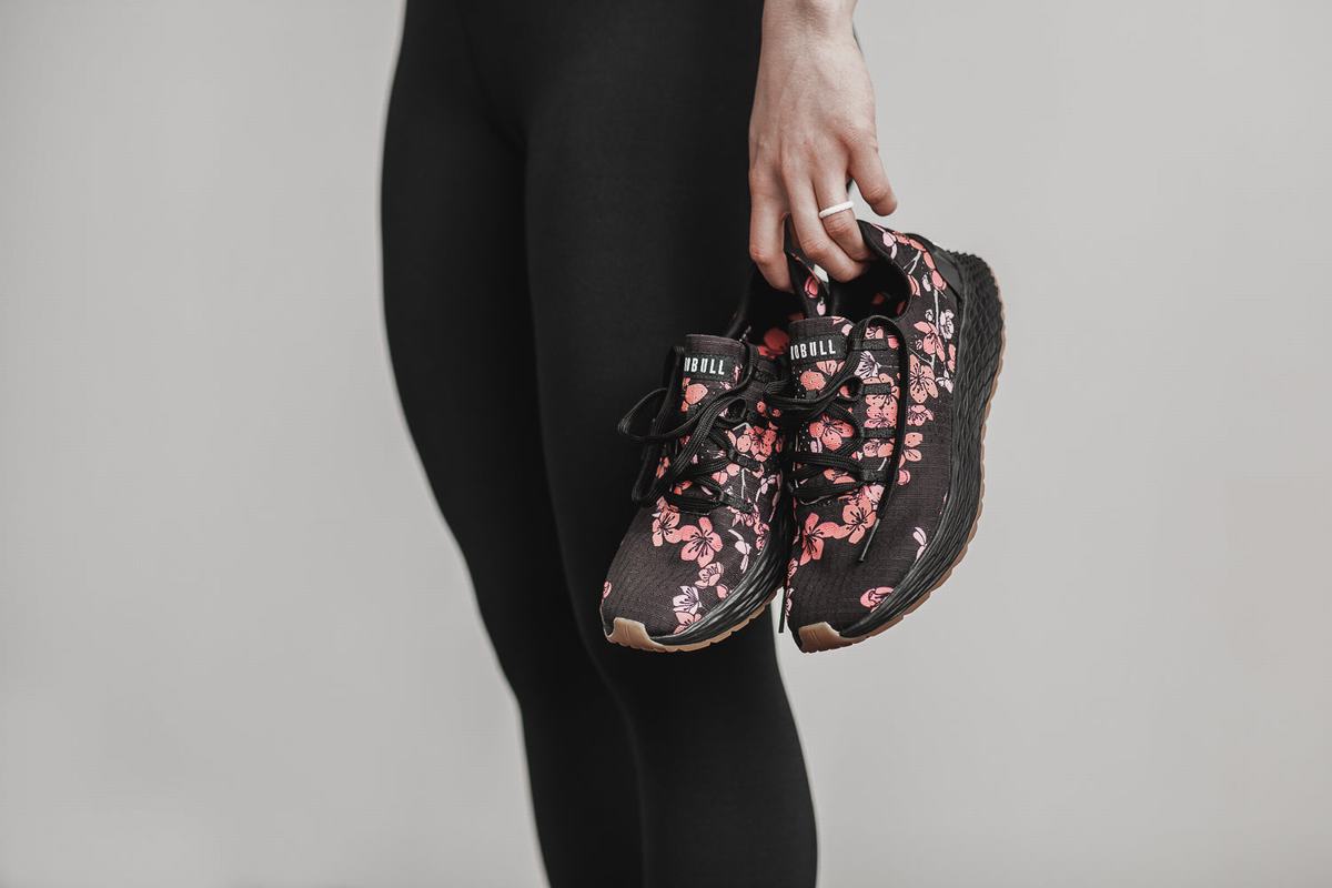 Nobull Ripstop Runner Loopschoenen Dames Zwart Roze | 236915-HGU