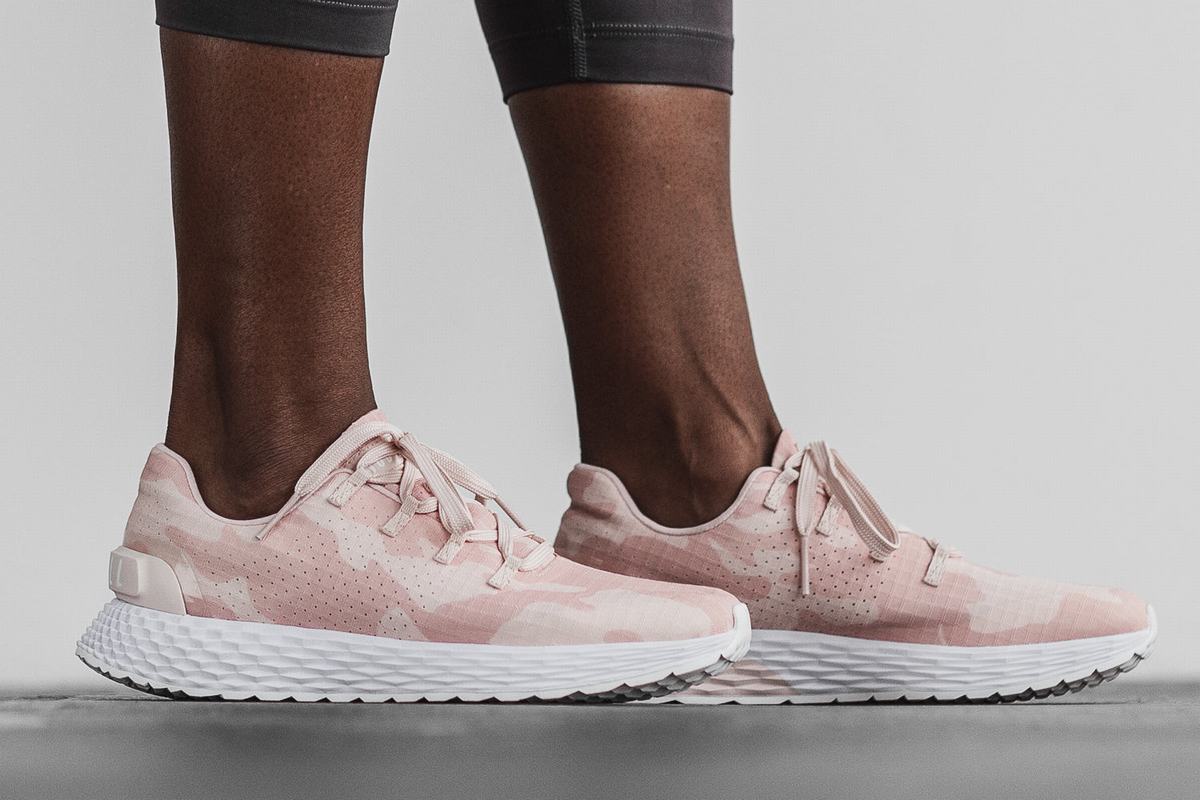 Nobull Ripstop Runner Loopschoenen Dames Roze Camo | 304182-LJP