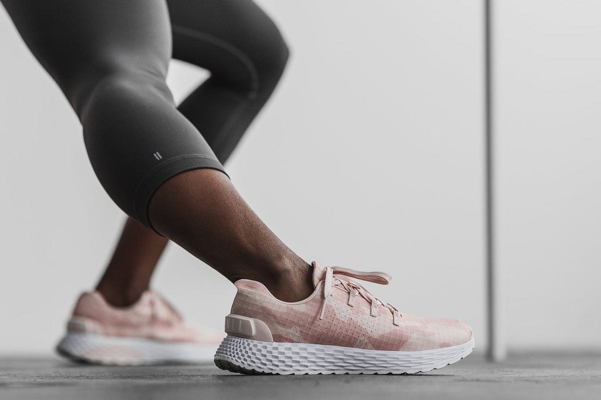 Nobull Ripstop Runner Loopschoenen Dames Roze Camo | 304182-LJP