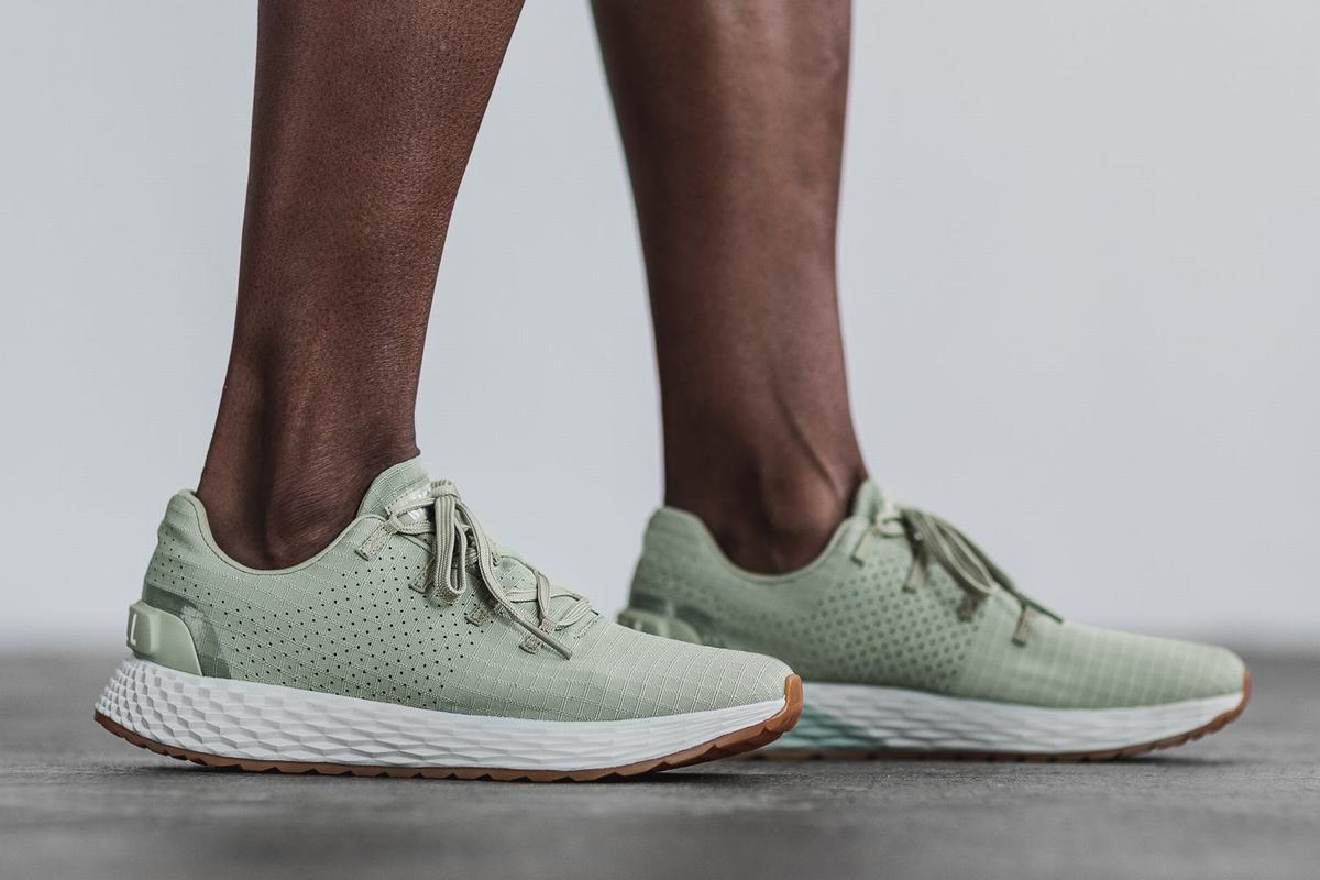 Nobull Ripstop Runner Loopschoenen Dames Groen | 401652-GQT