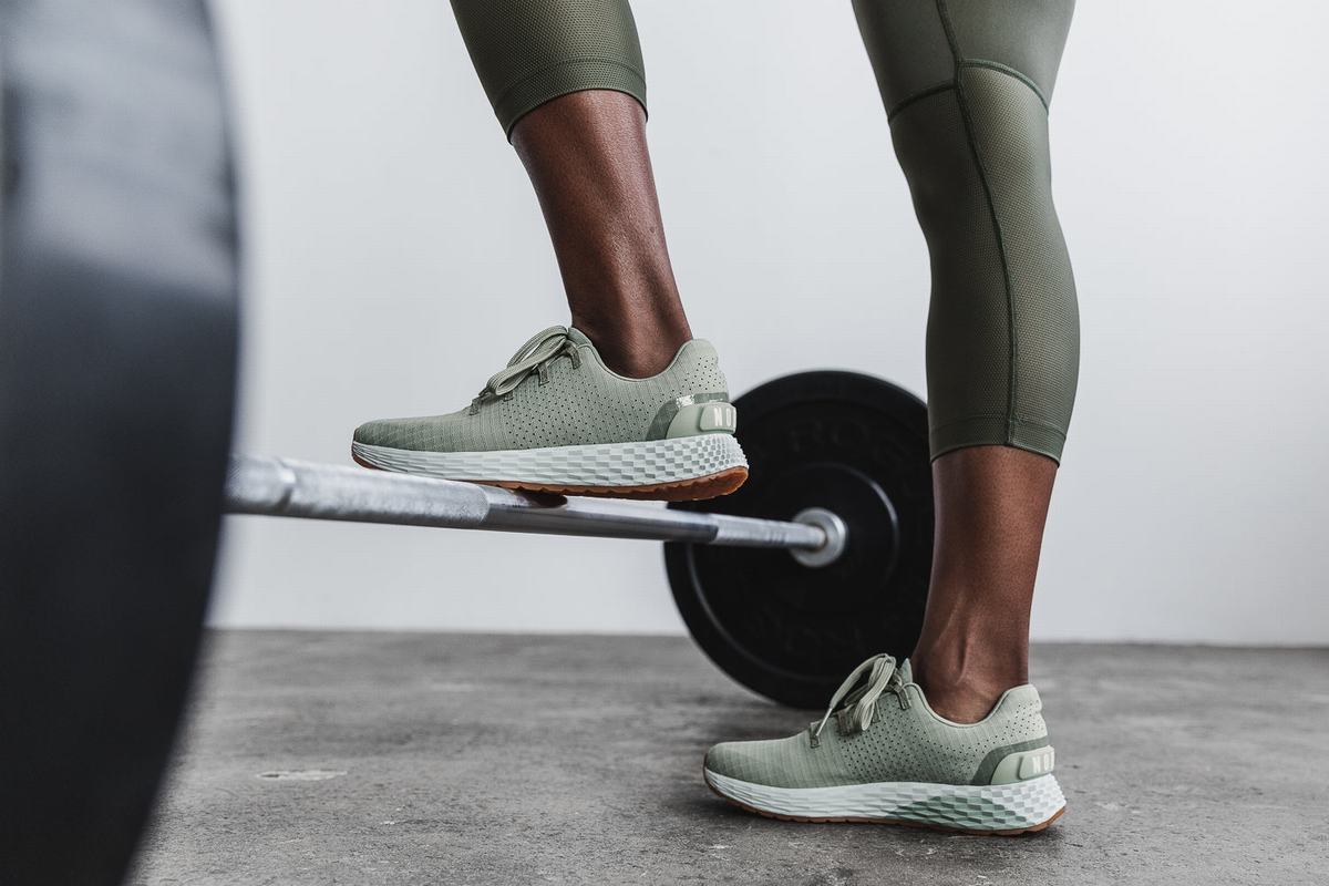Nobull Ripstop Runner Loopschoenen Dames Groen | 401652-GQT