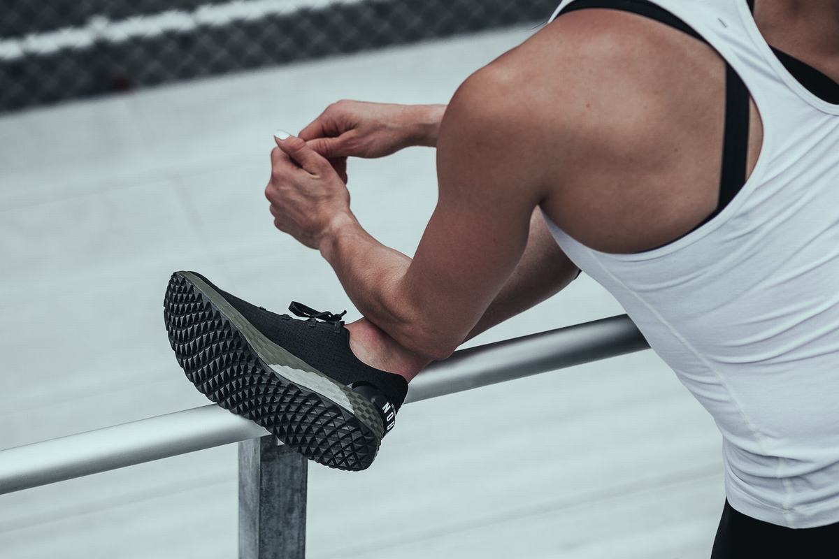 Nobull Ripstop Runner Loopschoenen Dames Zwart Donkergroen | 672398-ZMW