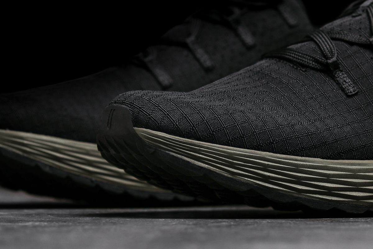 Nobull Ripstop Runner Loopschoenen Dames Zwart Donkergroen | 672398-ZMW