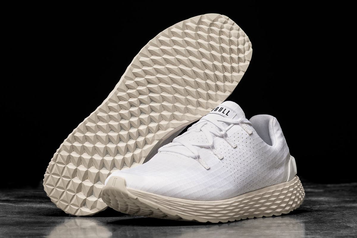 Nobull Ripstop Runner Loopschoenen Dames Wit | 946302-YJQ