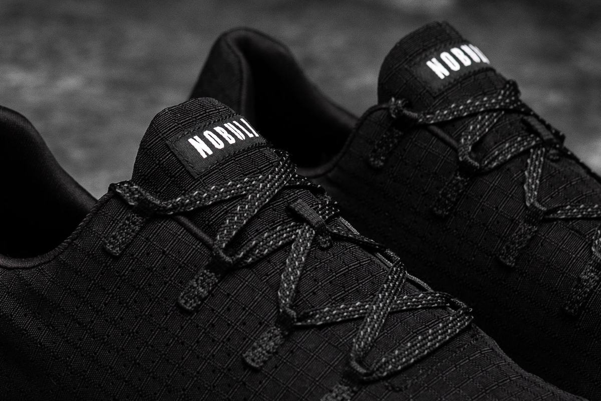 Nobull Ripstop Runner Loopschoenen Heren Zwart Grijs | 015926-OYQ
