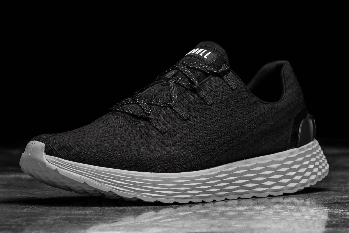 Nobull Ripstop Runner Loopschoenen Heren Zwart Grijs | 015926-OYQ