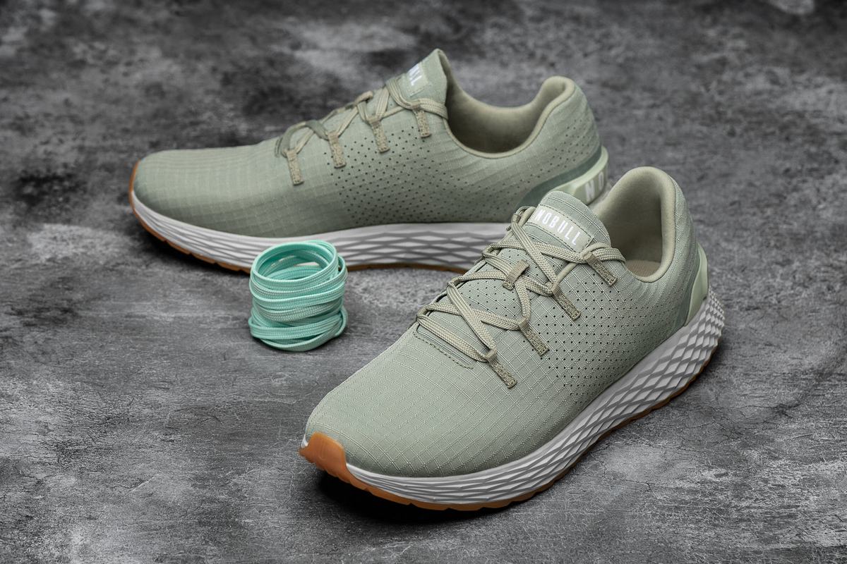 Nobull Ripstop Runner Loopschoenen Heren Groen | 091863-NAK