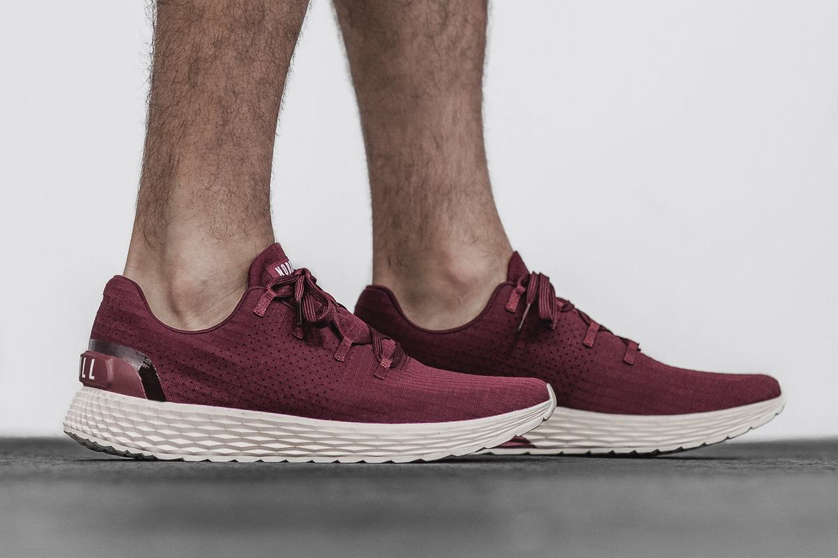 Nobull Ripstop Runner Loopschoenen Heren Donkerrood Wit | 162954-VKU