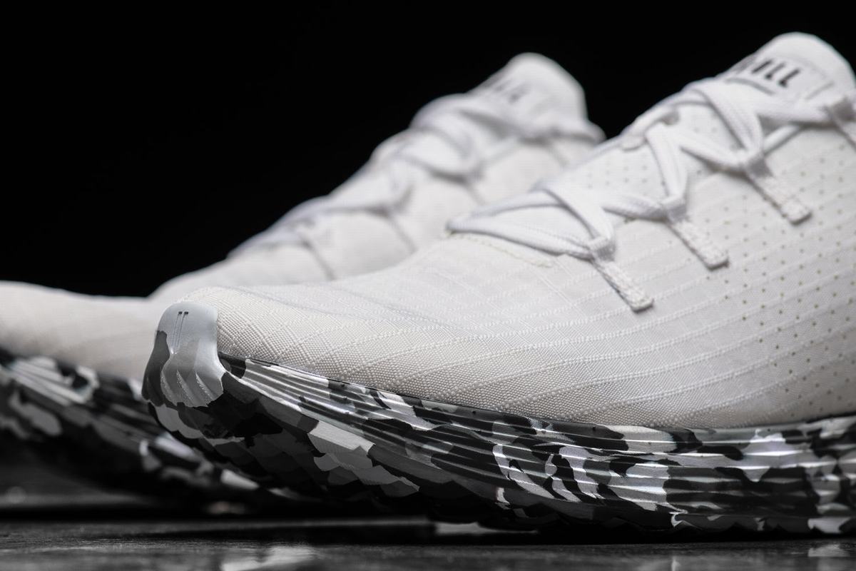 Nobull Ripstop Runner Loopschoenen Heren Wit Grijs | 213068-UFY