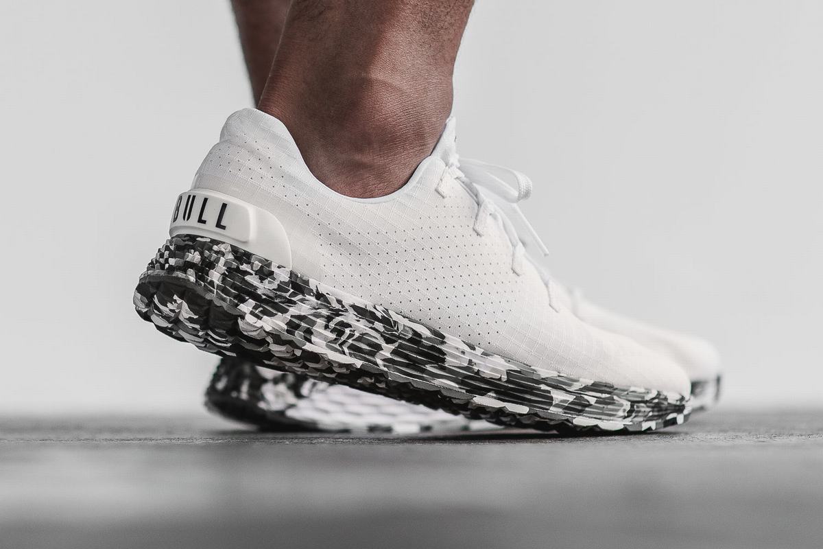 Nobull Ripstop Runner Loopschoenen Heren Wit Grijs | 213068-UFY