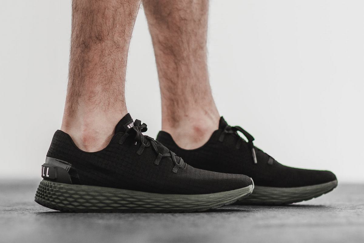 Nobull Ripstop Runner Loopschoenen Heren Zwart Donkergroen | 243560-GFK