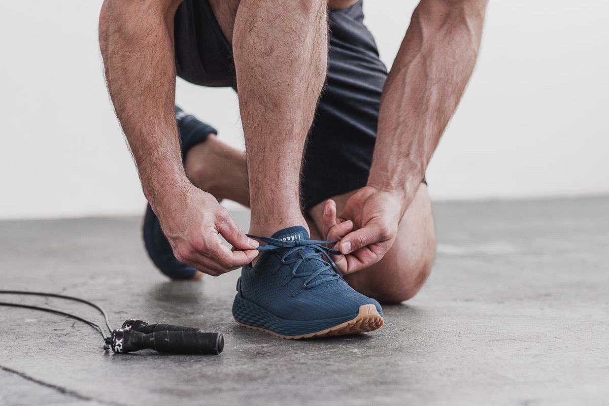 Nobull Ripstop Runner Loopschoenen Heren Donkerblauw | 546893-KBH
